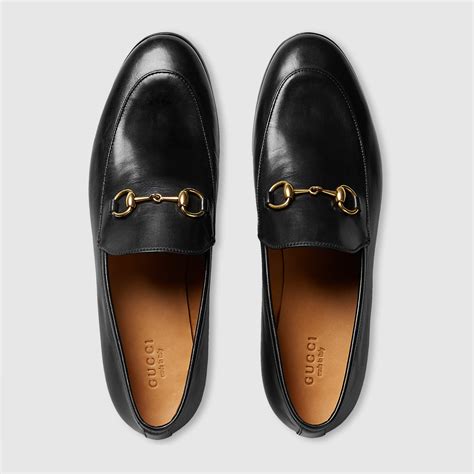 black loafers women gucci